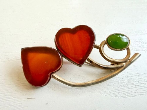 Vintage herz brosche antik - vintage,