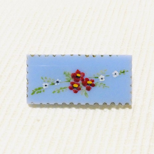Vintage brosche blau - brosche,