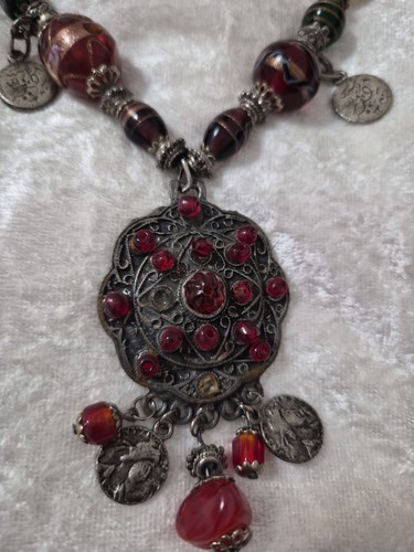 Antike halskette handarbeit - antike,