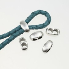 10 Metall Schiebeperlen f