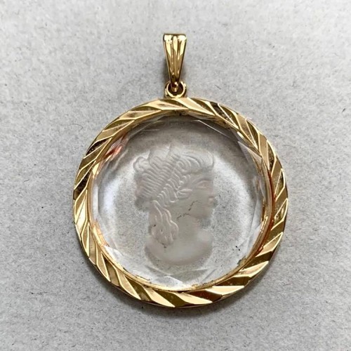 Vintage kamee halskette - vintage,
