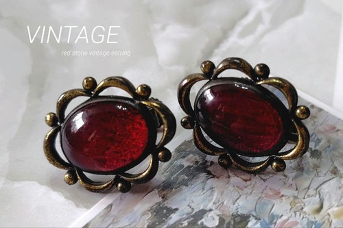 Vintage ohrringe schwarz - schwarz, antik