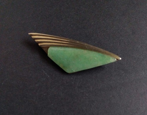 Vintage jade brosche - vintage,