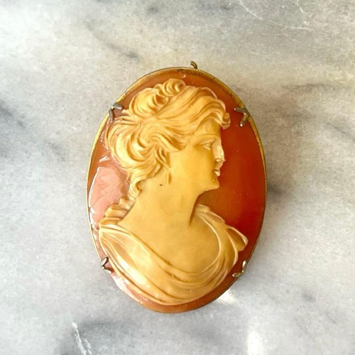Vintage kamee brosche - vintage, retro