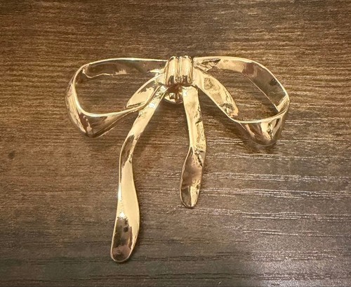 Brosche goldband motiv vintage - goldband,