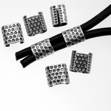 10 Metallklemmen Schiebeperlen