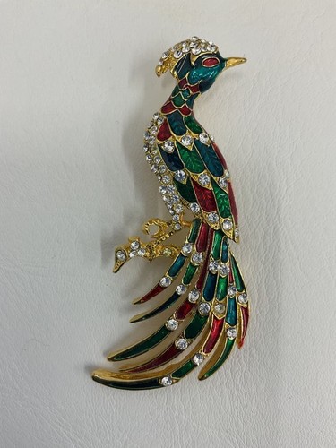 Pfau brosche vintage antik - brosche,