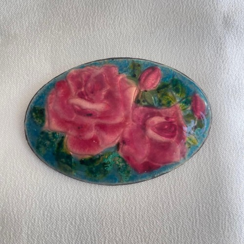Vintage rose cloisonné - rose,