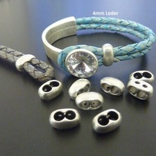 10 Metall Schiebeperlen f