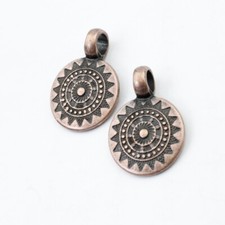 5 Sonnen Anhänger 22 mm Antik